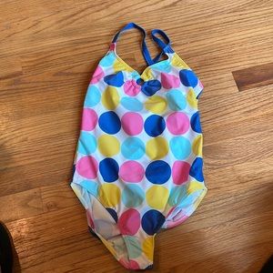 NWT- Mini Boden swimsuit-size 13-14-polka dots galore! So cute!